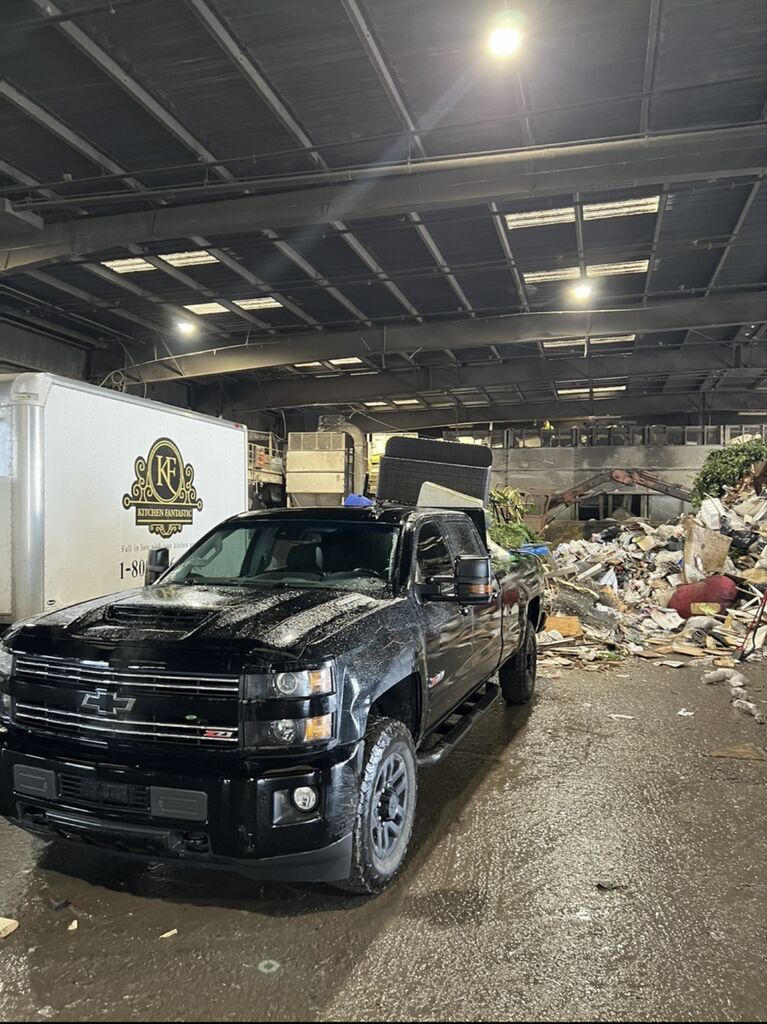 Our truck at the transfer station