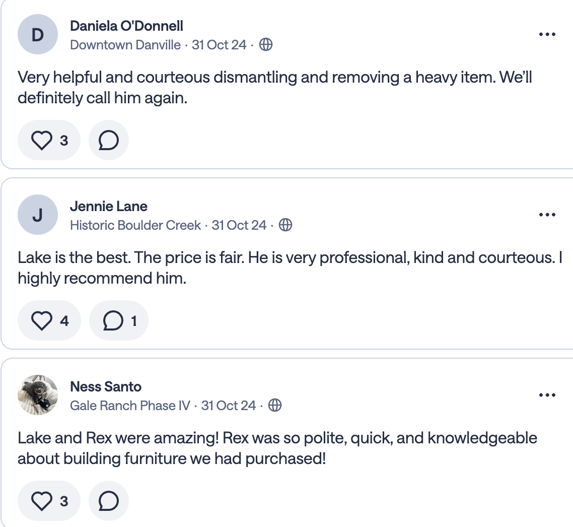 Reviews from Daniela O'Donnell, Jennie Lane, and Ness Santo