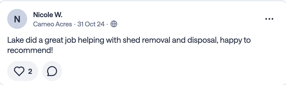 Review from Nicole W. in Cameo Acres