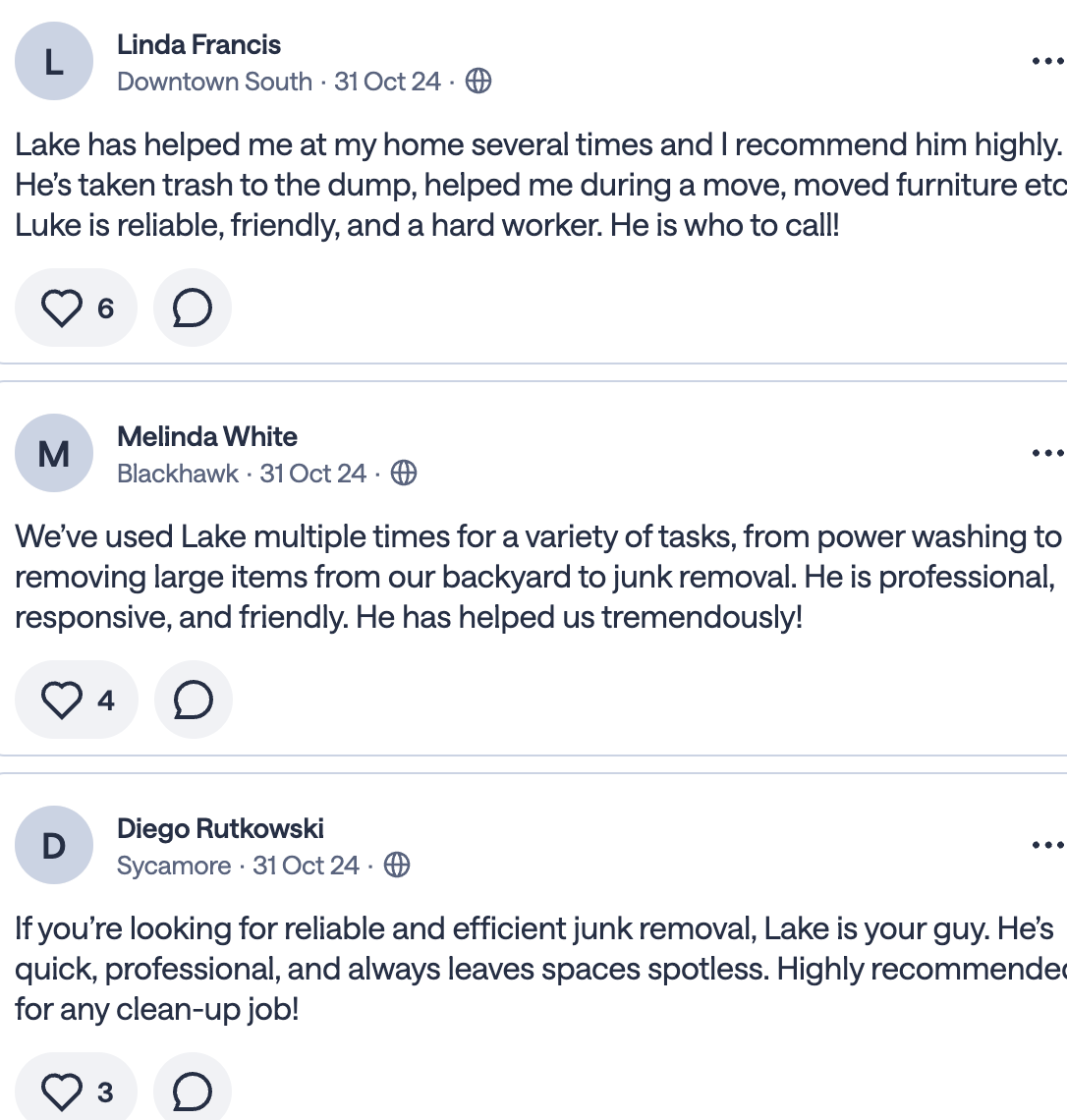 Reviews from Linda Francis, Melinda White, and Diego Rutkowski