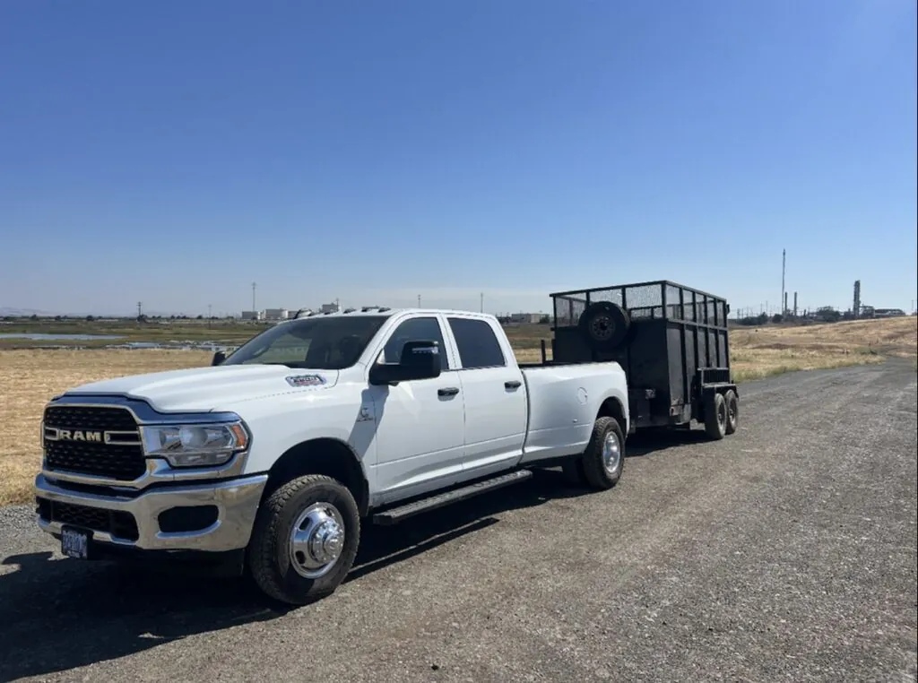 Lake's Haul It All truck and dump trailer